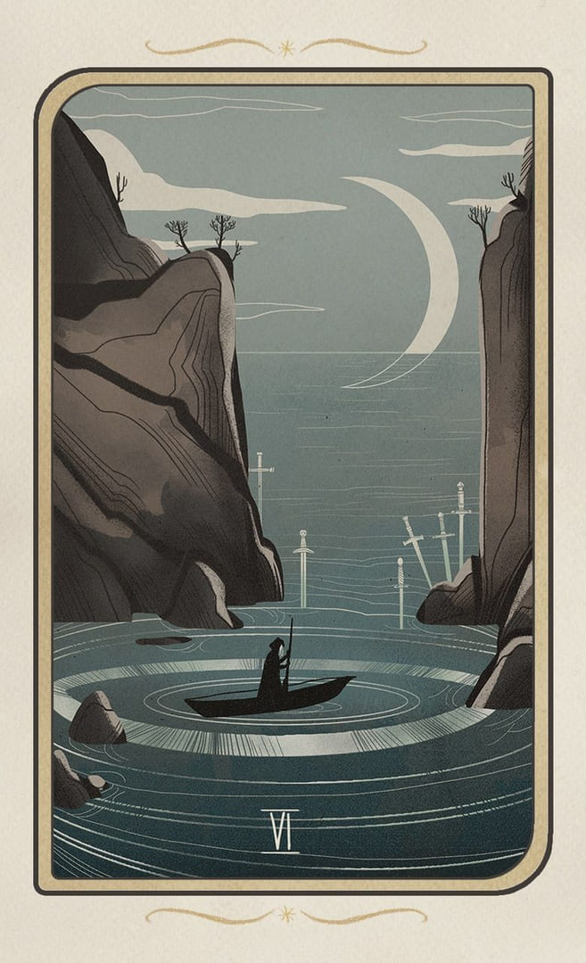 Шестёрка мечей — Таро Забытых Легенд