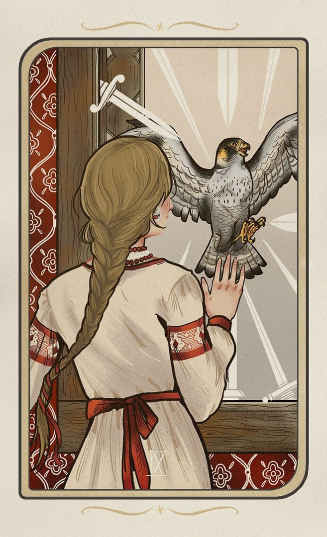 Девятка мечей — Таро Забытых Легенд