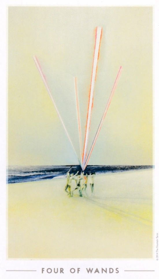 Четверка жезлов — Таро Истока