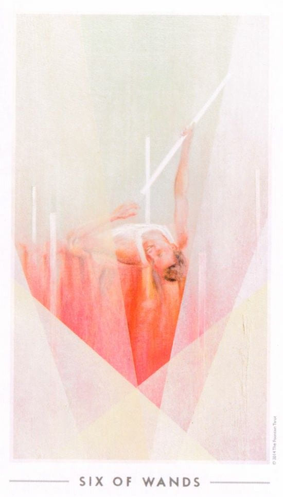 Шестёрка жезлов — Таро Истока