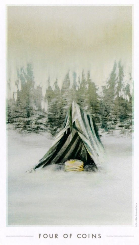 Четверка пентаклей — Таро Истока