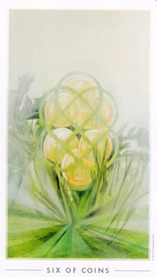 Шестёрка пентаклей — Таро Истока