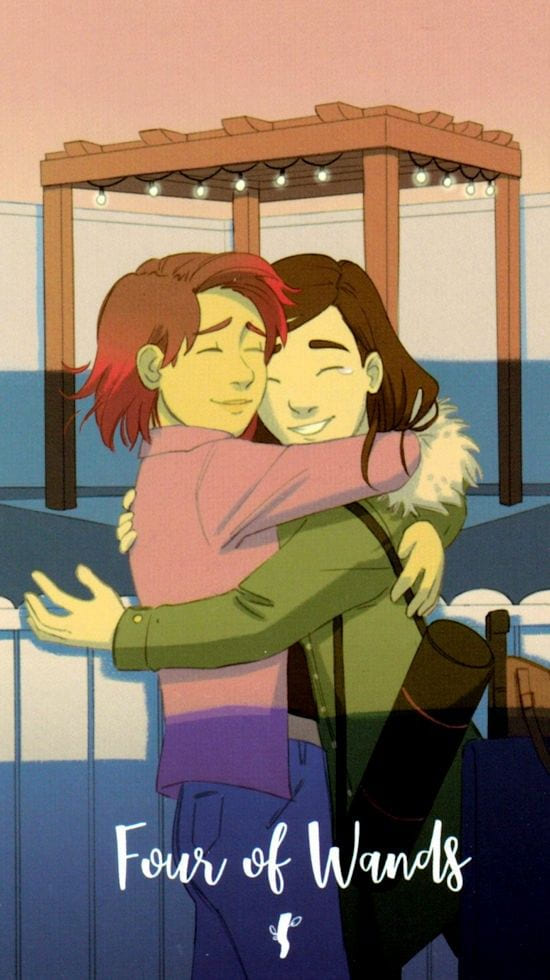 Четверка жезлов — Таро Космических Циклов