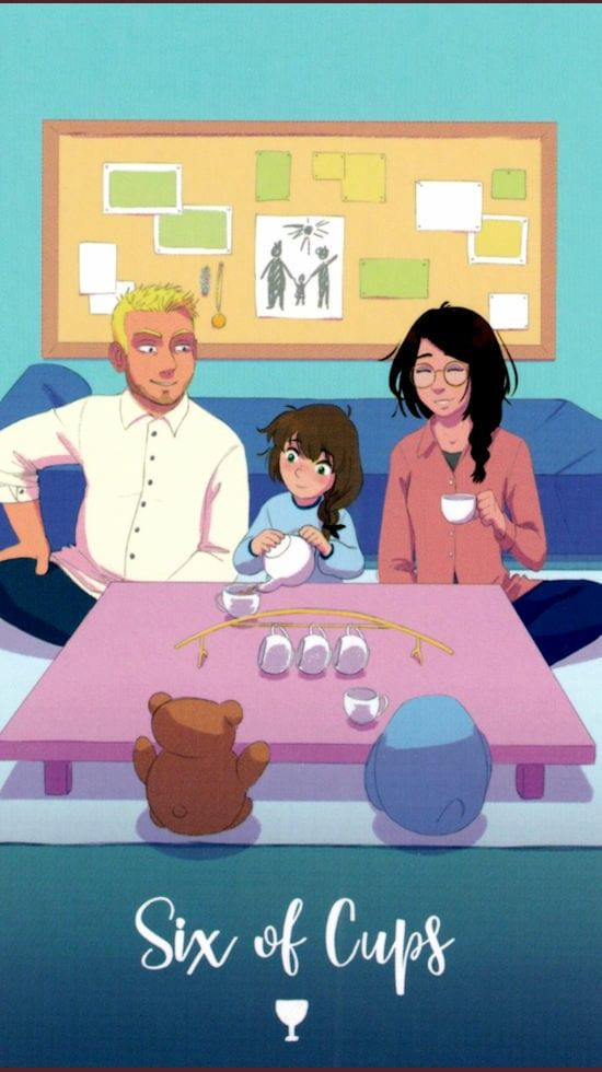 Шестёрка чаш — Таро Космических Циклов