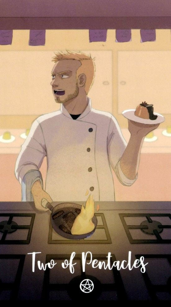 Двойка пентаклей — Таро Космических Циклов