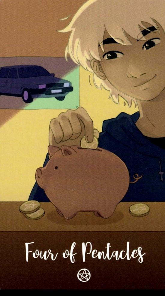 Четверка пентаклей — Таро Космических Циклов