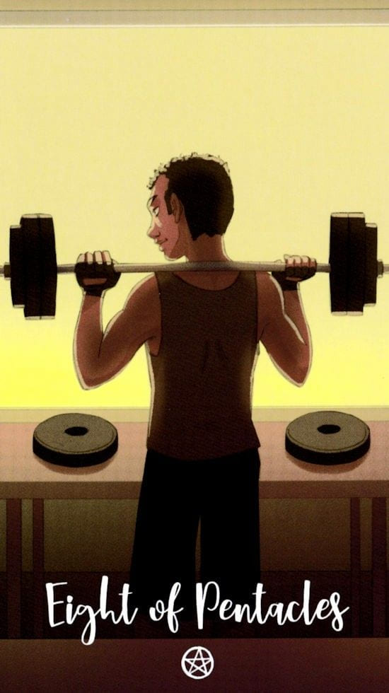 Восьмёрка пентаклей — Таро Космических Циклов