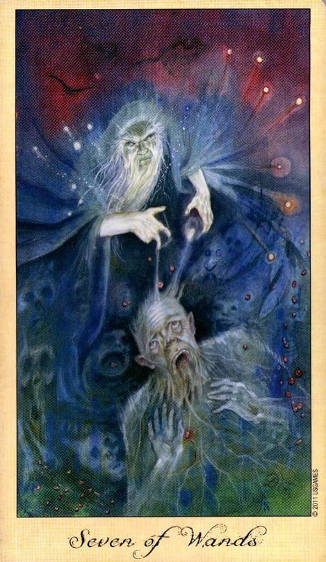 Семёрка жезлов — Таро Призраков и Духов