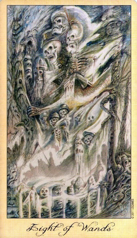 Восьмёрка жезлов — Таро Призраков и Духов