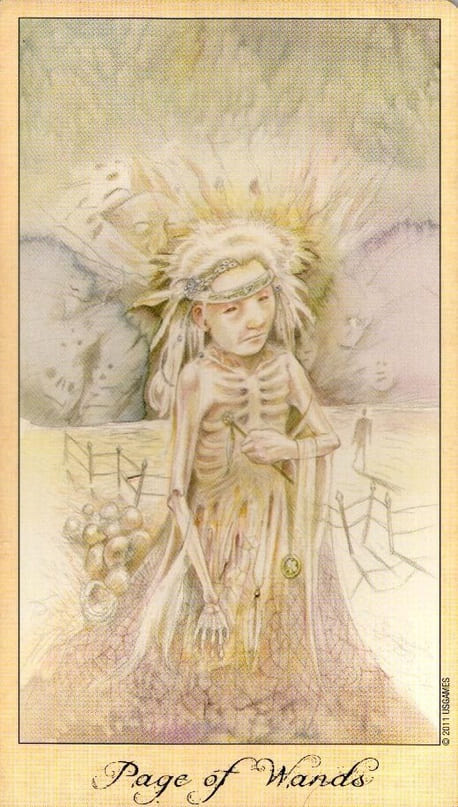 Паж жезлов — Таро Призраков и Духов