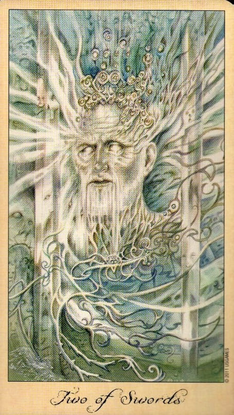 Двойка мечей — Таро Призраков и Духов