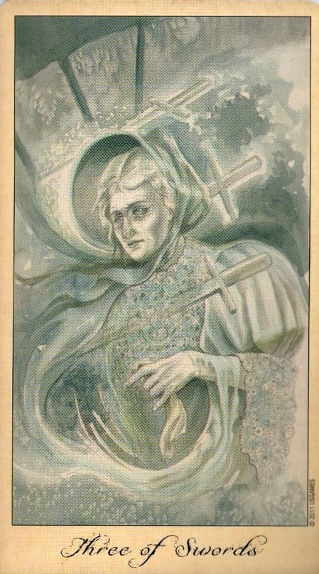 Тройка мечей — Таро Призраков и Духов