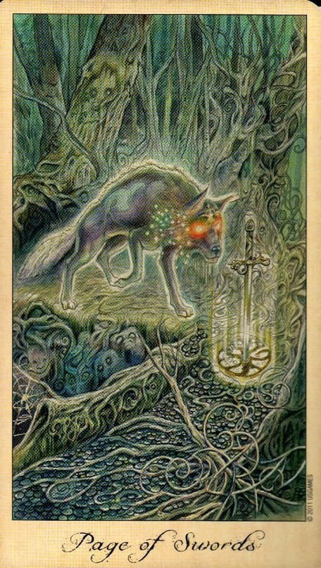 Паж мечей — Таро Призраков и Духов