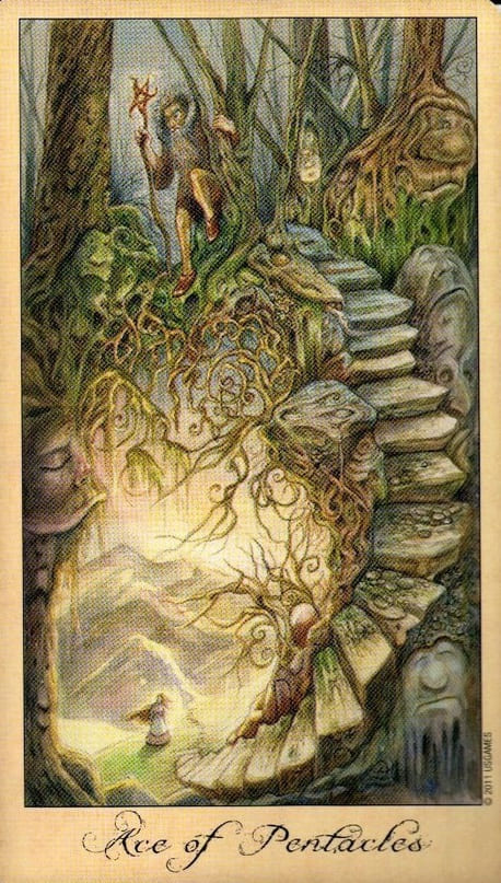 Туз пентаклей — Таро Призраков и Духов