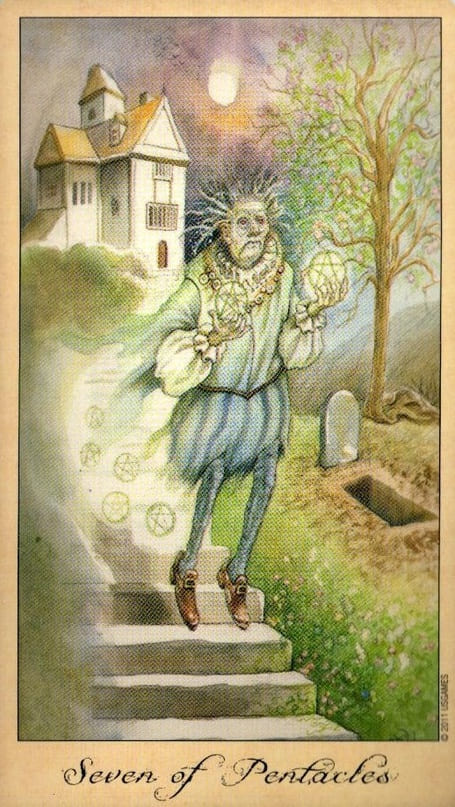 Семёрка пентаклей — Таро Призраков и Духов