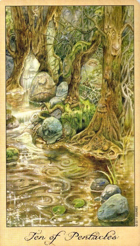 Десятка пентаклей — Таро Призраков и Духов