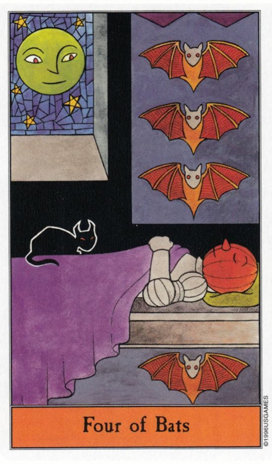 Четверка мечей — Таро Хеллоуин