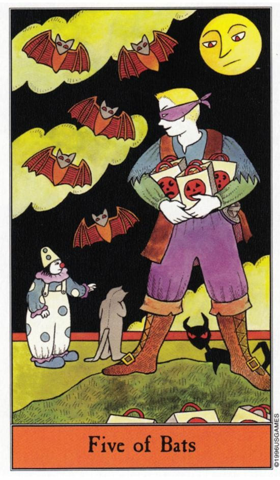 Пятёрка мечей — Таро Хеллоуин