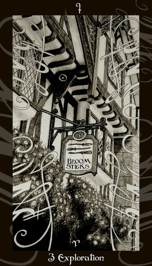 Тройка жезлов — Таро Гарри Поттера