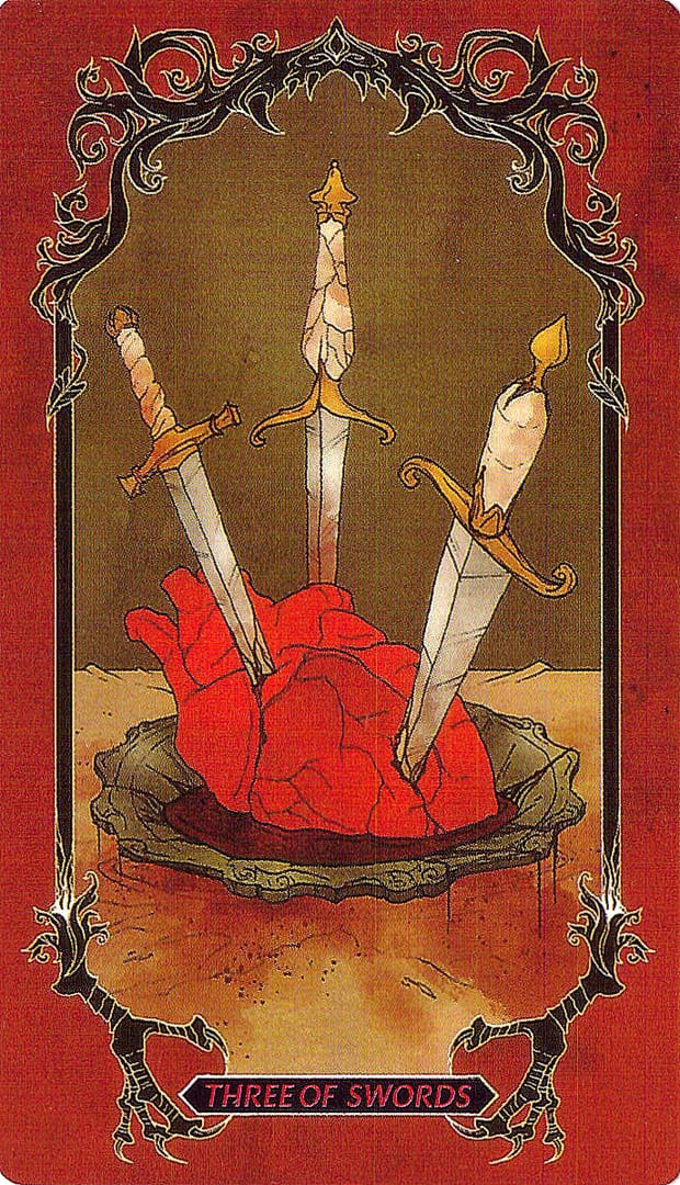 Тройка мечей — Таро Ужасов