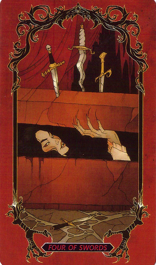 Четверка мечей — Таро Ужасов