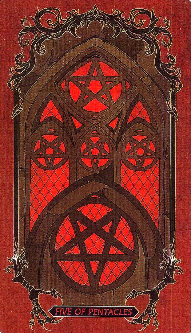 Пятёрка пентаклей — Таро Ужасов