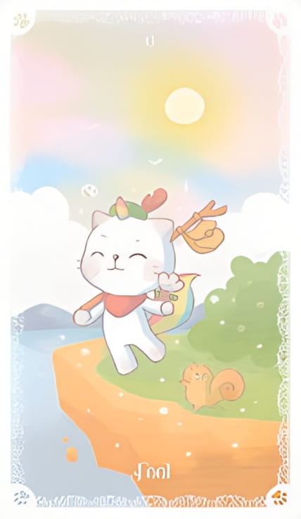 Дурак — Kittycorn Tarot