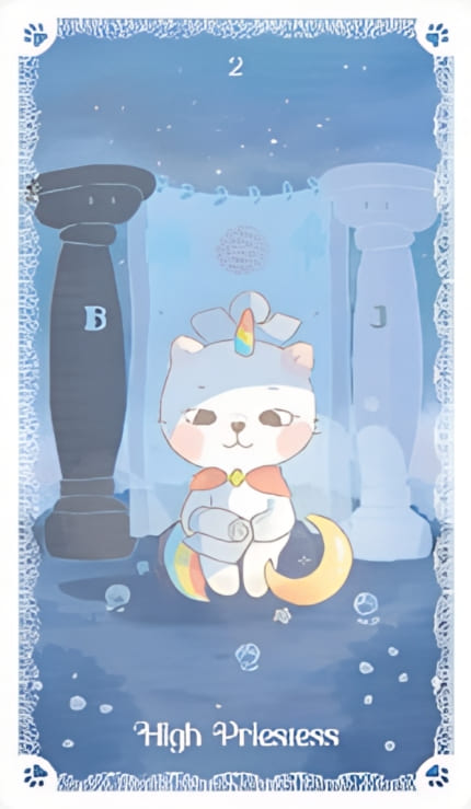 Верховная жрица — Kittycorn Tarot