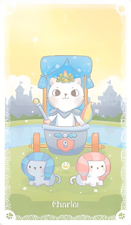 Колесница — Kittycorn Tarot