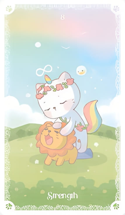 Сила — Kittycorn Tarot