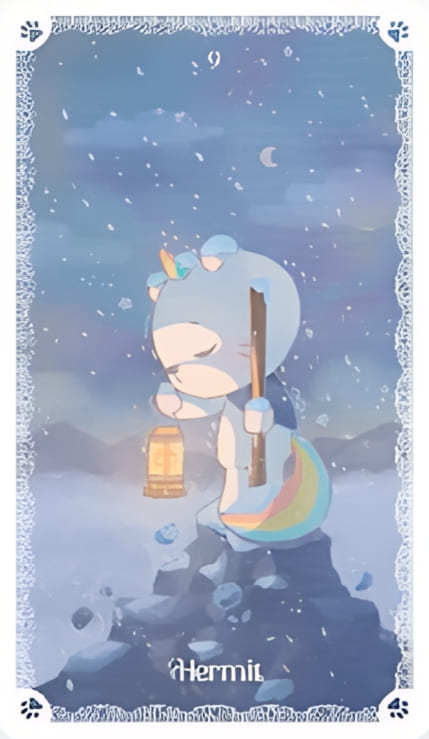 Отшельник — Kittycorn Tarot