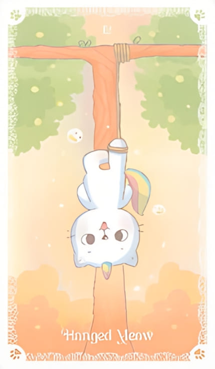 Повешенный — Kittycorn Tarot