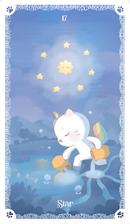 Звезда — Kittycorn Tarot