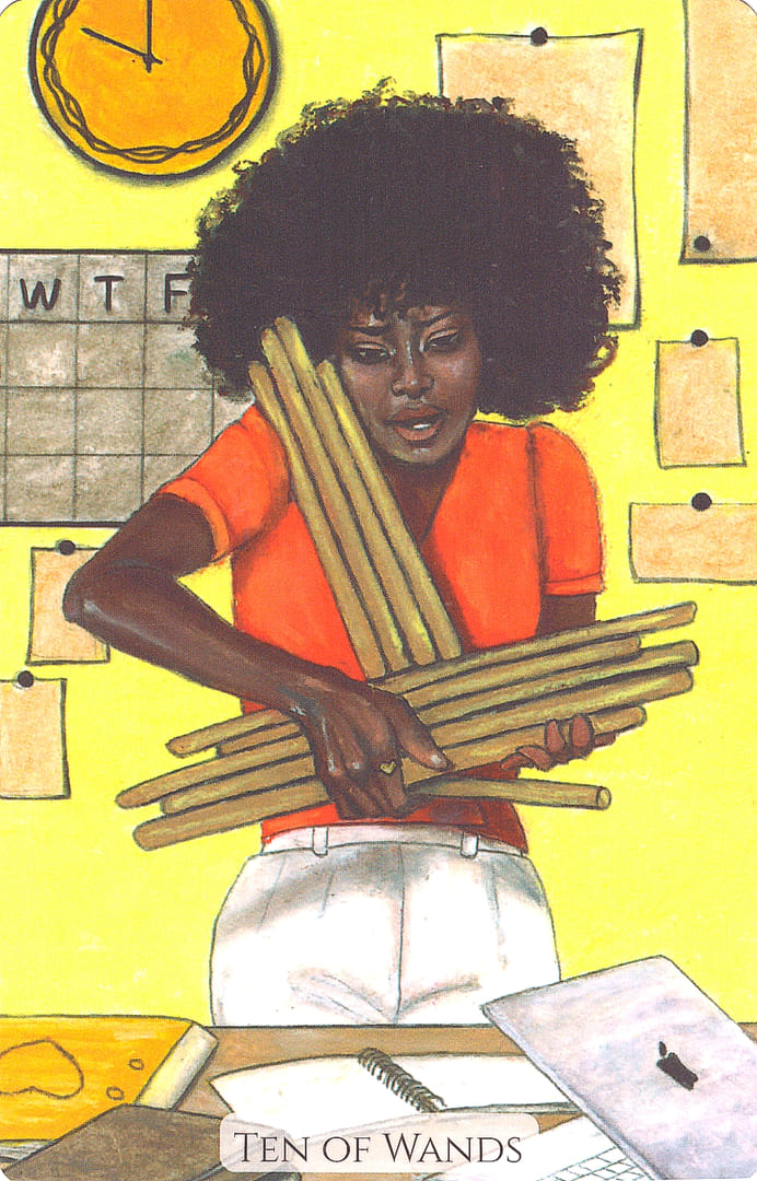 Десятка жезлов — Современное Таро Любви