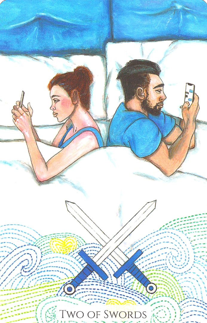 Двойка мечей — Современное Таро Любви
