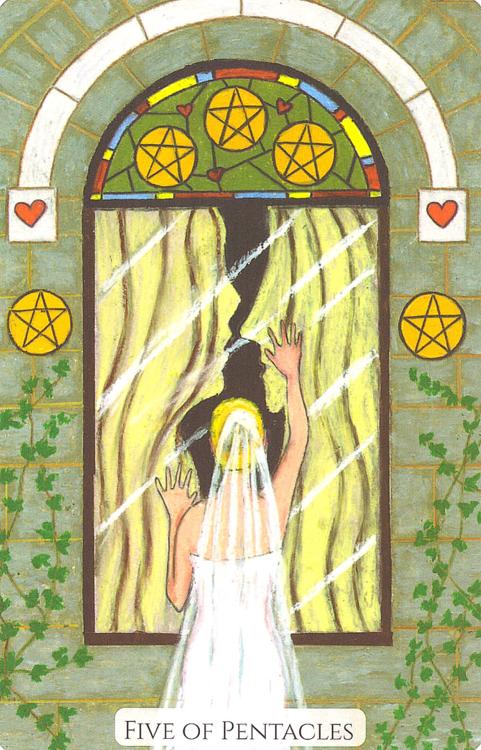 Пятёрка пентаклей — Современное Таро Любви