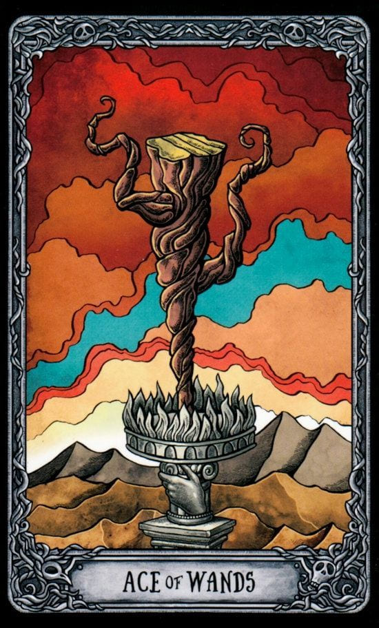 Туз жезлов — Таро Тёмный Особняк