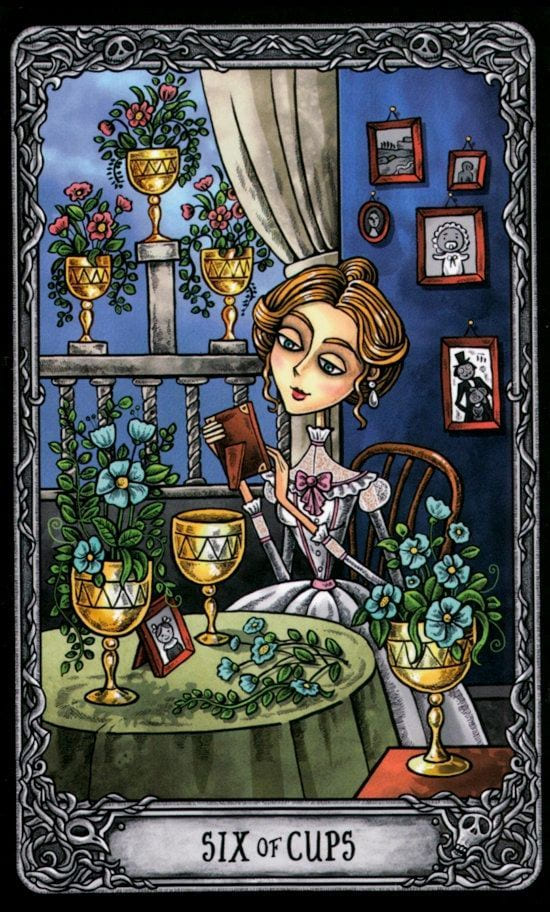Шестёрка чаш — Таро Тёмный Особняк