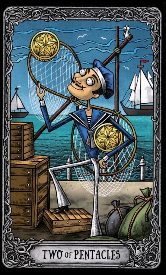 Двойка пентаклей — Таро Тёмный Особняк