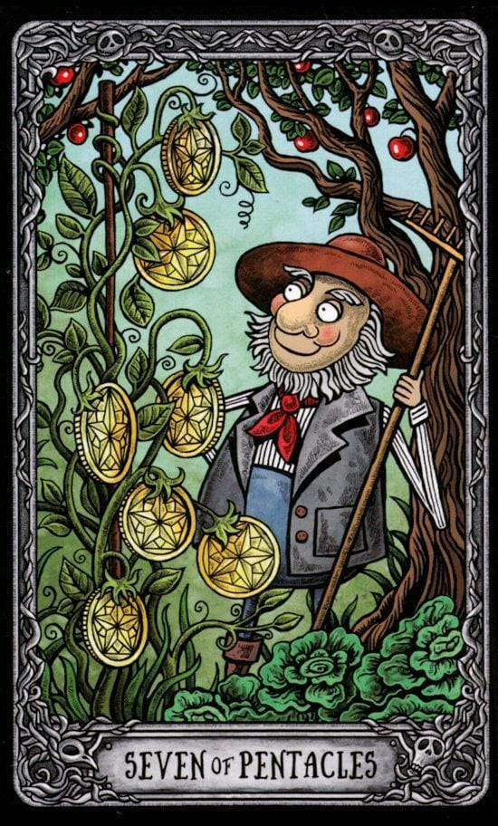 Семёрка пентаклей — Таро Тёмный Особняк