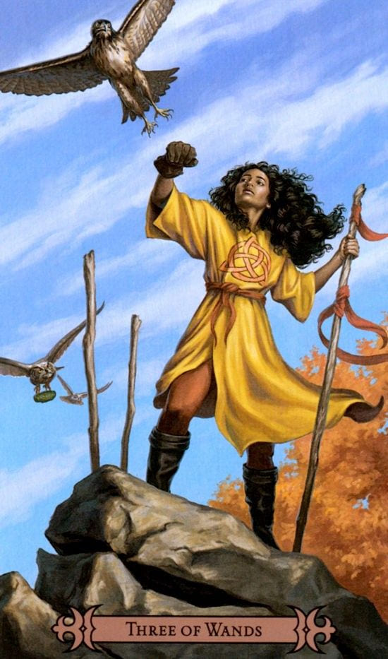 Тройка жезлов — Таро Современного Заклинателя