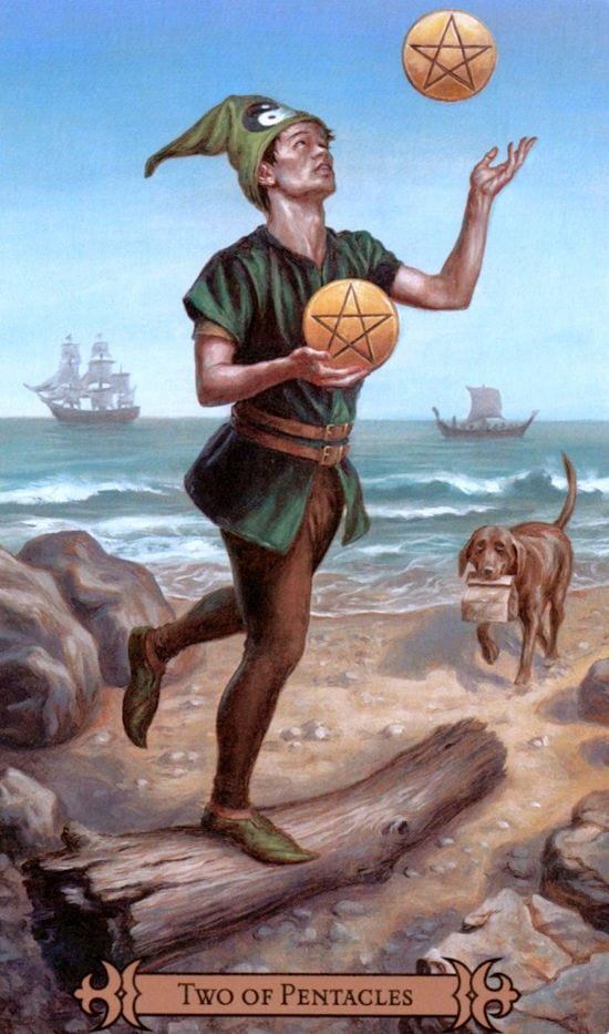 Двойка пентаклей — Таро Современного Заклинателя