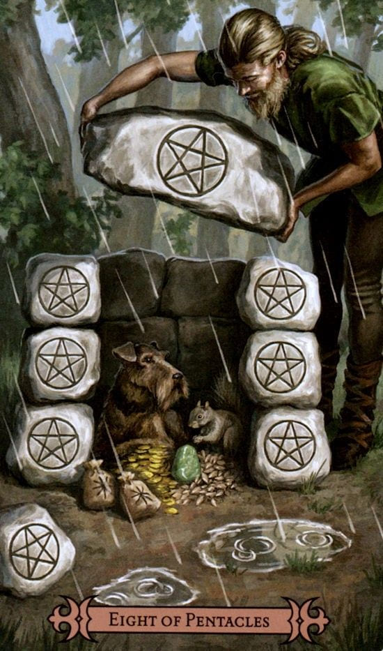 Восьмёрка пентаклей — Таро Современного Заклинателя
