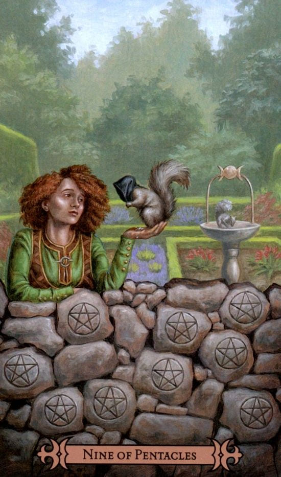 Девятка пентаклей — Таро Современного Заклинателя
