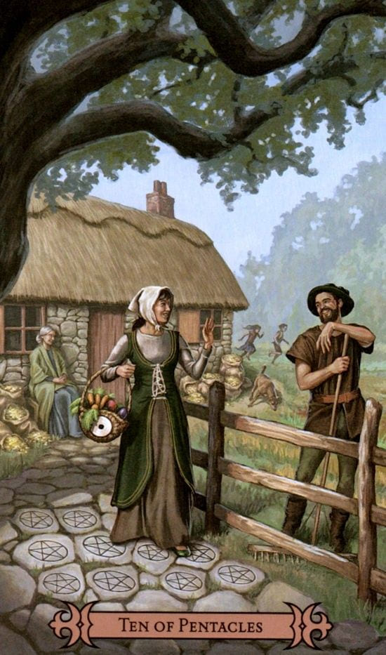 Десятка пентаклей — Таро Современного Заклинателя