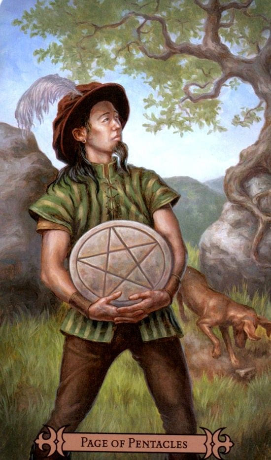 Паж пентаклей — Таро Современного Заклинателя