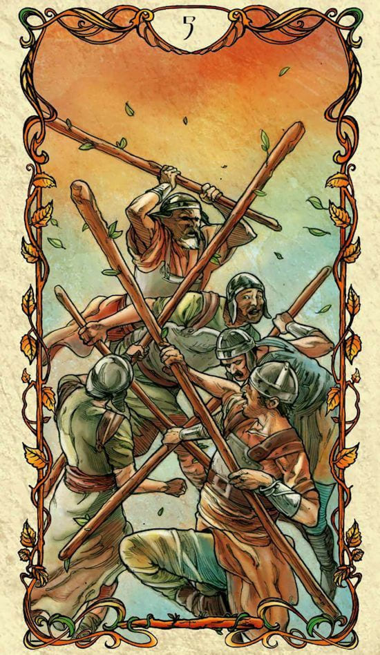 Пятёрка жезлов