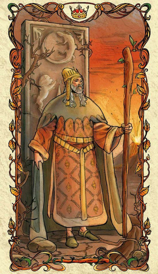 Король жезлов — Таро Альфонса Мухи