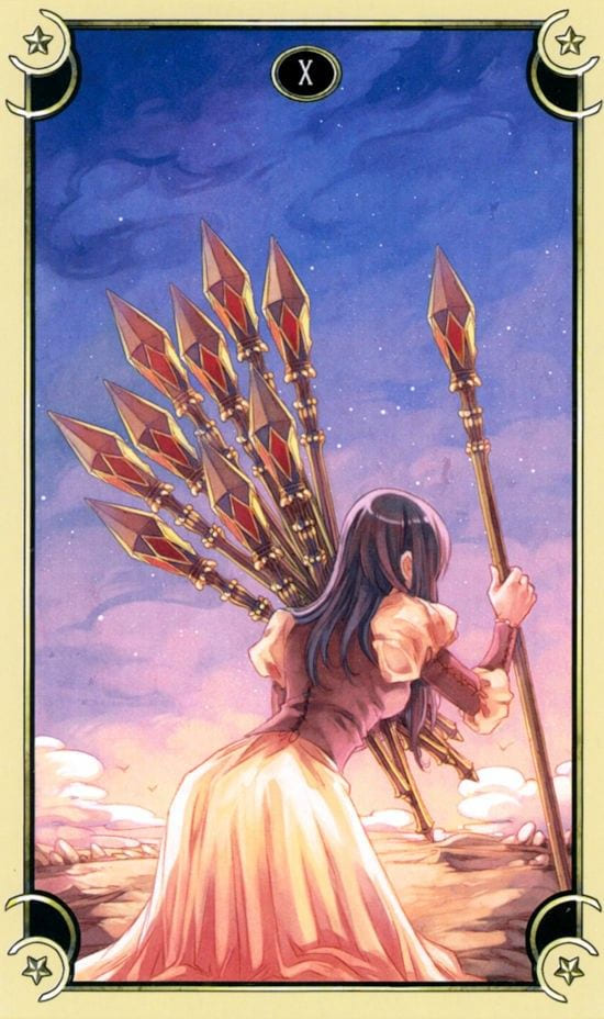 Десятка жезлов — Таро Семи Звёзд