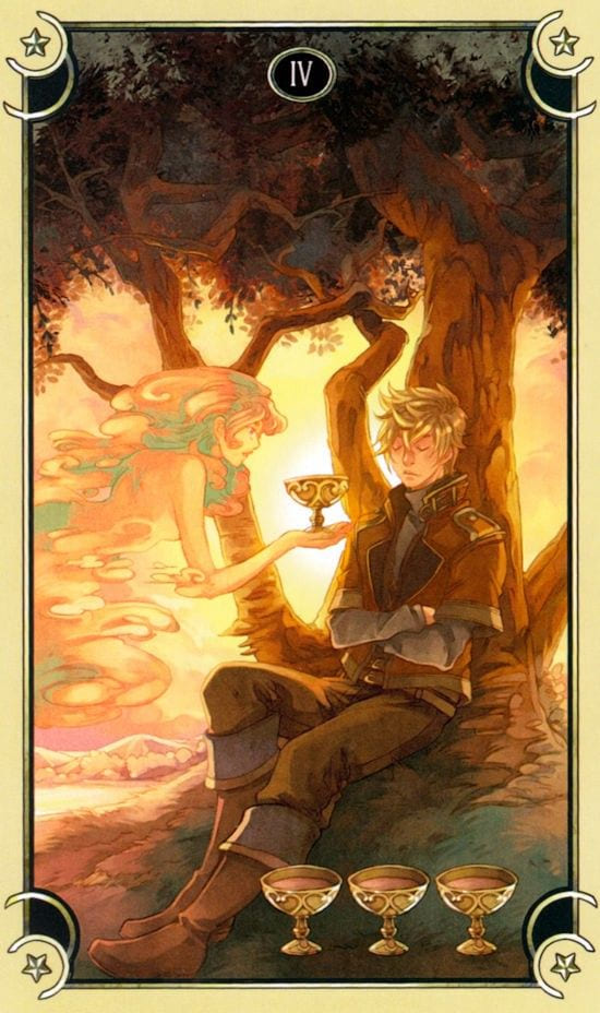 Четверка чаш — Таро Семи Звёзд